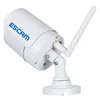 ESCAM Q6320WIFI 1/4 "CMOS 1.0mp WiFi 720p 24pcs IR LED Wodoodporna Metalowa Obudowa Kamera CCTV Kamera IP z Onvif P2P - White