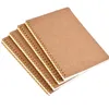 New hot sale A5 kraft paper cover notebook dot matrix grid coil school office business designer diary notebook LX1975