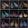 fashion handmade silk thread DIY bohemian earrings for women creative Geometric earrings girls party dangle earrings