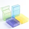 투명 파우더 다채로운 플라스틱 휴대용 담배 담배 케이스 홀더 스토리지 박스 혁신적인 디자인 보호 쉘 도구 DHL 흡연