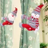 Juldekorationer gardin Buckle Santa Snowman Chrismas g￥vor Noel Navidad Merry For Home 2021 ￅr 20211