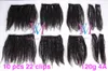 Cabelo peruana Virgem afro Kinky cabelo encaracolado 3B 3C 4A 4B 4C Cor Natural cutícula Alinhado 100g Remy Humano 12 26 grampo na extensão