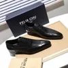 Italienische Männer Oxford Schuhe Echtes Leder Blau Schwarz Hochzeit Schnürung Büro Business Party Anzug Herren Kleid Schuh