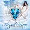 Wings Naszyjnik Kryształy z Swarovskiego Naszyjniki Biżuteria Dla Kobiet Serce Angel Matki Dzień Mom