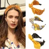 Fashion Women Bezel Rabbit Ears Korean Point Leopard Hairband Hair hoop Women Girls Elegant Cross Hair Accessories Headwear