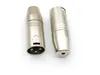 1 pcs 3 pinos XLR Áudio Plug Masculino Conector para 3.5mm adaptador de soquete estéreo