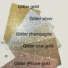 Romantische zilveren lente bloem glittery laser gesneden zak bruiloft uitnodigingskits met RSVP-kaart, gratis verzonden door UPS