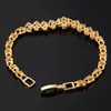 Flowers Diamante Bracelets Transparent Zircon 18k Gold Trendy Classic Designer Accessories Women Link Chain Charm Bracelet Iced Ou221y
