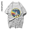 NASA RUIMTE T-shirt Retro T-shirt Harajuku Mannen Katoenen Shirts Mode Merk NASA Print T-shirt Mannen Korte Mouw T-shirt Zomerslijtage