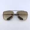 Männer Berühmte Marke Designer Sonnenbrille Mode Luxus Gold Vintage Retro Rahmen Quadratische Metallform Frauen Mann Randlose Klassische Sonnenbrille Brillen Objektiv Sonnenbrillen Marken