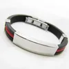 Roestvrijstalen siliconen armband voor vrouwen mannen sport titanium staal 10 kleuren wrap armband mode-sieraden cadeau