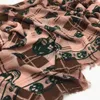 Gros-Nouveau design classique deux couleurs taille 130cm -130cm matériau modal impression plaid crâne foulards carrés pashmina écharpe pour les femmes