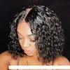 Brazilian Curly Full Lace Human Hair Wigs For Black Women Bob Lacefront Brazilian Curly Short Hair Wig Glueless Pre Plucked Bleached Knots