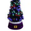 Decorações de Natal Caixa de saia de árvore de Natal Presente Presente do Papai Noel Apliques Bordado Bordado Decoração Festiva de Festivas Festivas1
