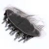 Lös våg Vågigt hårbuntar och spetsfrontlåsning Två ton # 1b grå funmi hårförlängningar med spets frontal brasilianska jungfrugrå människa