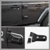 Bisagra de puerta de fibra de carbono ABS, versión de 4 puertas, decoración para Jeep Wrangler JL 2018+, salida de fábrica, accesorios exteriores para automóviles