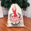 65 Bolsas * 47cm del regalo de Navidad grande ciervos Orgánica de almacenamiento Bolsa de alces de Navidad Saco con asas de los renos de Santa Claus saco para niños dulces Bolsas LJA3136