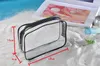 New Portable Clear Travel Cosmetic makeup organizer Bag Transparent Storage Bags DLH307