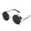 steampunk goggles sunglasses men women vintage round sun glasses for retro uv400 female male occhiali da sole