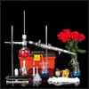 Lab Supplies 1Full Set of Distillation Unit 250ml Distillation Bottle Serpentine Condensation Tube 23pcs Kits