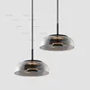 Creative Glass LED Pendant Lamp Mushroom Suspension Light Hotel Bar Cafe Bakery Porch Living Room Dining Room Hanging Chandelier