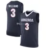 Gonzaga Bulldogs College #22 Jeremy Jones Basketball Jersey #3 Johnathan Williams #4 Mathews Mens Stitched Custom Number Name Jerseys
