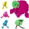 Nouveauté 5 couleurs 36cm décompression jouet marionnette poupée Muppets Animal Muppet marionnettes à main jouets en peluche autruche fête faveur