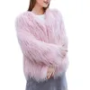 플러스 사이즈 가짜 모피 코트 여성 겨울 모피 재킷 화이트 빈티지 봉제 아가씨 따뜻한 솜털 재킷 코트 Overcoat Womens Clother 20191