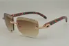 Nuovi occhiali da sole in legno con motivo a colori naturali di vendita occhiali da sole personalizzati con diamanti di lusso 8300756B dimensione lente incisione 566818979
