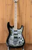 Custom Shop Richie Sambora Signature ST 1996 Black Paisley Electric Guitar Paisley Pickguard Floyd Rose Tremolo SSH Pickups Sta2066347