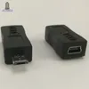 500 adet / grup Toptan Mikro USB Erkek Mini 5Pin Kadın Adaptörü Şarj Bağlayıcı Dönüştürücü Adaptörü