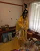 Studio Work Film TV costume antico Legend Stars Stesso articolo Hanfu Cosplay femminile Costume cinese Hanfu giallo Vestito dalla coda bianca