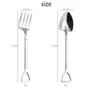 food grade stainless steel soid spade spoon fork coffee spoon stirring spoons new party Home Kitchen Dining Flatware