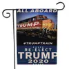 Donald Trump 2020 Garden Flag 47 * 32cm Brev Skriv ut Flaggor USA Amerikanska Stjärnor Striped Flags VD VD Allmänt Val Banner LJJA3490-22