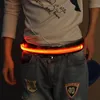 Belt Running Yansıtıcı Bant Bileklik LED ışık Unisex Emniyet Kemeri Polyester 40-100CM LED Bisiklet Koşu Yansıtıcı