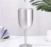 copos de vinho caliciformes com tampa 10 oz copo de aço inoxidável vinho 8 cores de vidro para isolamento térmico vinho de vidro A06