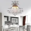 Crystal chandelier modern minimalist living room lamp light in the bedroom porch wrought iron chandelier led creative lighting MYY