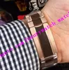 Luxury Watch Ultima versione 2 Stile uomini Guarda 40 mm Rainbow Diamond Bezel 116695 Bracciale in acciaio rosa in acciaio automatico SAPPHIRE LU 343X