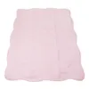 Pink Scalloped Cotton Quilted Blankets 25pcs Lot GA Warehouse Embroidery Bloossoming Heirloom Baby Gift Blanket Soft Baby Crib Covers DOM106538