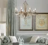 Francuski imperium żyrandol światła lampy rustykalny salon żyrandole restauracja kryształ osobowość vintage srebrna lampa żelaza myy
