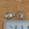 100 stks Ovale Jesus Christus Icon Cross Alloy Charms Hangers voor Sieraden Maken, Oorbellen, Ketting DIY-accessoires 12x 19mm A-567