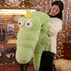 DorimyTrader Nieuwe Leuke Soft Cartoon Crocodile Pluche Speelgoed Grote Gevulde Anime Alligator Doll Dieren Kussen Gift 120cm 150cm 180cm