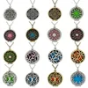 Koppar Filigree Diffuller Locket Pendant Chain Halsband Essential Oil Fashion DIY Smycken med 7 påfyllningsplattor Fina gåvor för kvinnor Partihandel