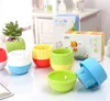 7 * 7cm mini flower pot 5 color round plastic flower groove leak hole design flower pot succulent garden bonsai pot home decoration DC940