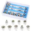 Hot Sale 3 Wands och 9 Diamant Tips för Diamant Microdermabrasion Face Peeling Machine 3 Rostfria Wands Diamond Tips Bomullfilter