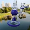 Pyramid Design Heady Glass Bongs Korte Nect Mondstuk Waterleidingen 7 Inch Wax Oil Glass DAB Rigs Purple Green Bong