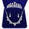 Confezione regalo in tre pezzi con corona di gioielli da sposa X002 da donna all'ingrosso per nuovi accessori per abiti da sposa con copricapo