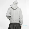 Mode-Hommes Sweats à capuche de haute qualité Célèbres Hommes Femmes Couples Casual Pull Sweat Hommes Sweat à capuche gris taille S-XL