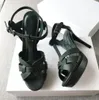 New Summer Shoes Woman Tribute Sandals T-strap Super High Platfom Sandals Designer Slides Woman Sandals Party Classic Shoes