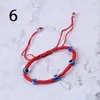 Rotes handgemachtes geflochtenes Seilarmband für Mann und Frau, Handschnur, Geschenk, Charm, böser Blick, verstellbares Glücksarmband